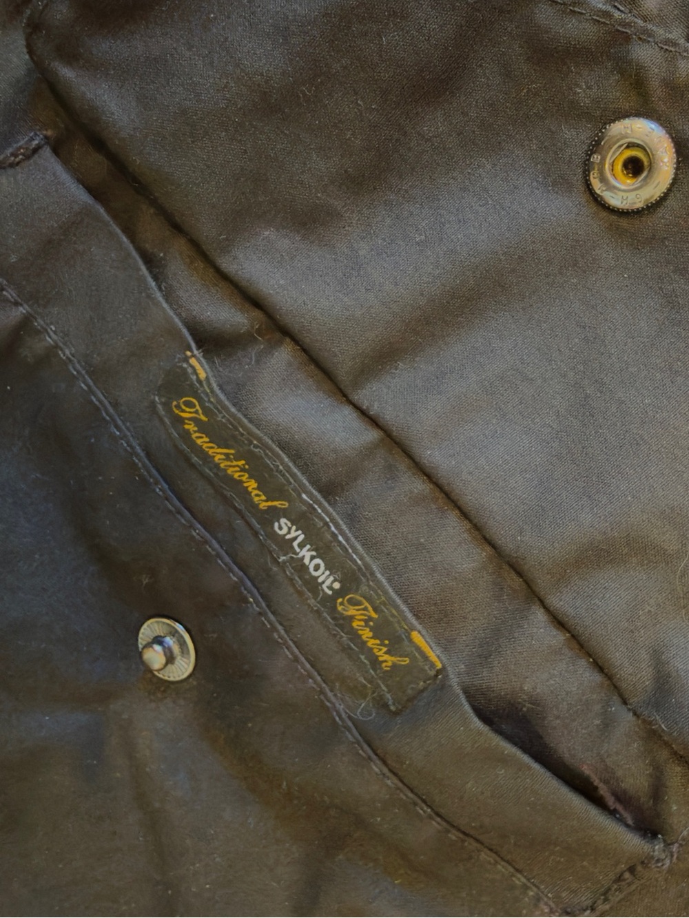 Barbour Sapper Waxed Jacket (L) Black w/quilted black lining - Picture 6 of 10